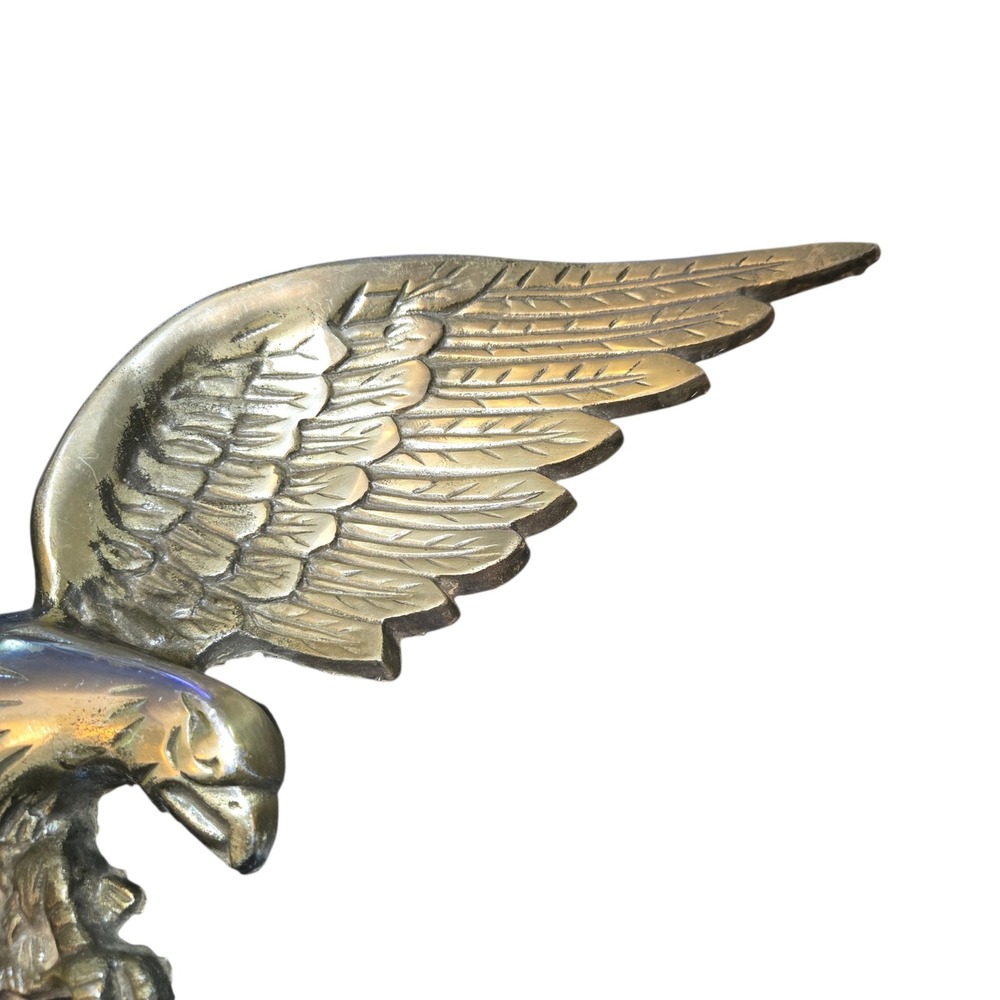 MBC Cast Brass VTG MCM Eagle In Flight Wall Plaque 26" Gold Japan 1013 Hunting - Picture 4 of 11